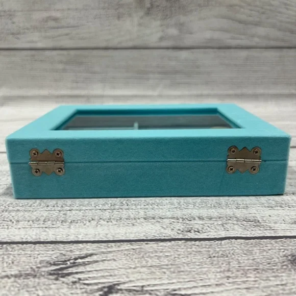Sky Blue Velvet Jewelry Box (6715891) Jewelry Organizers